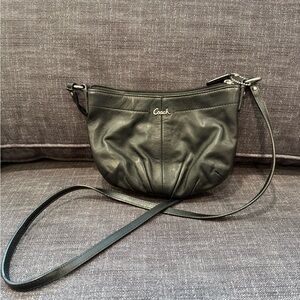Coach Black Leather Small Crossbody Bag